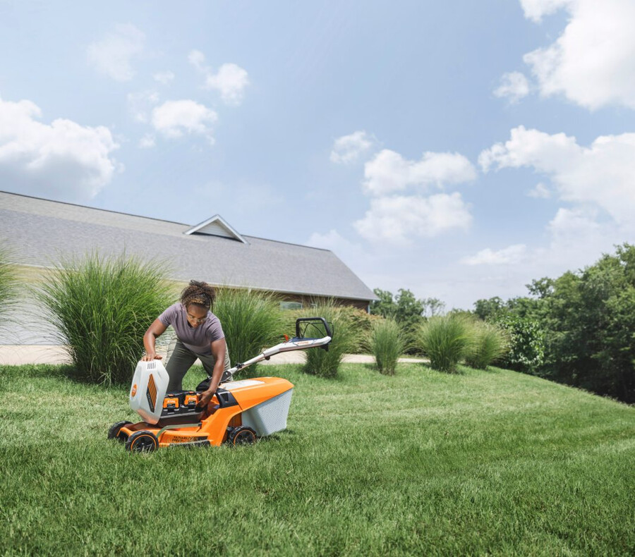 rma 448 battery powered lawn mower