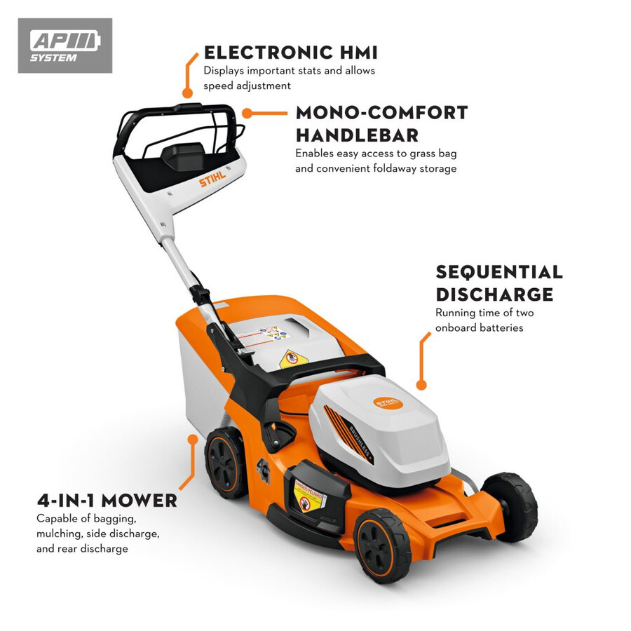 rma 453 battery powered lawn mower